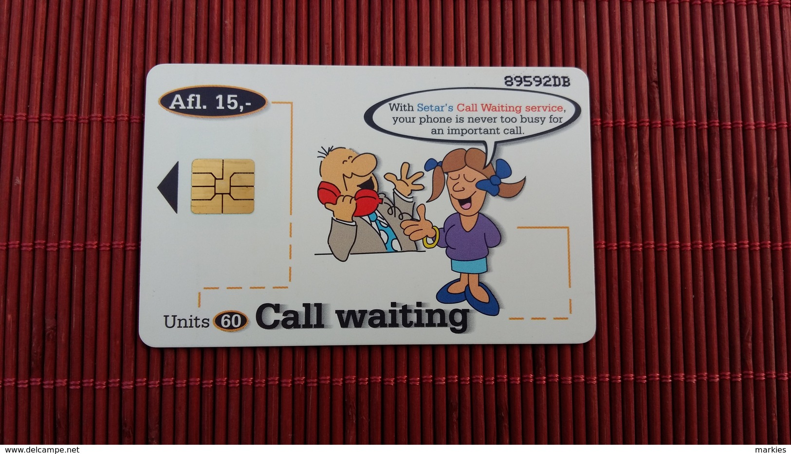 Phonecard Aruba Only 80.000 Made  Used Rare - Aruba