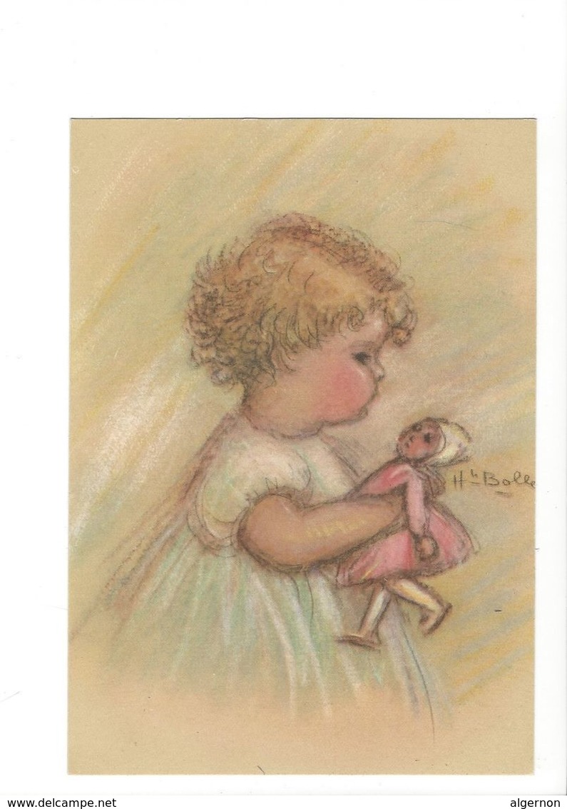 19471 - Pastel Henriette Bolle Signé Enfant Et Poupée - Schilderijen