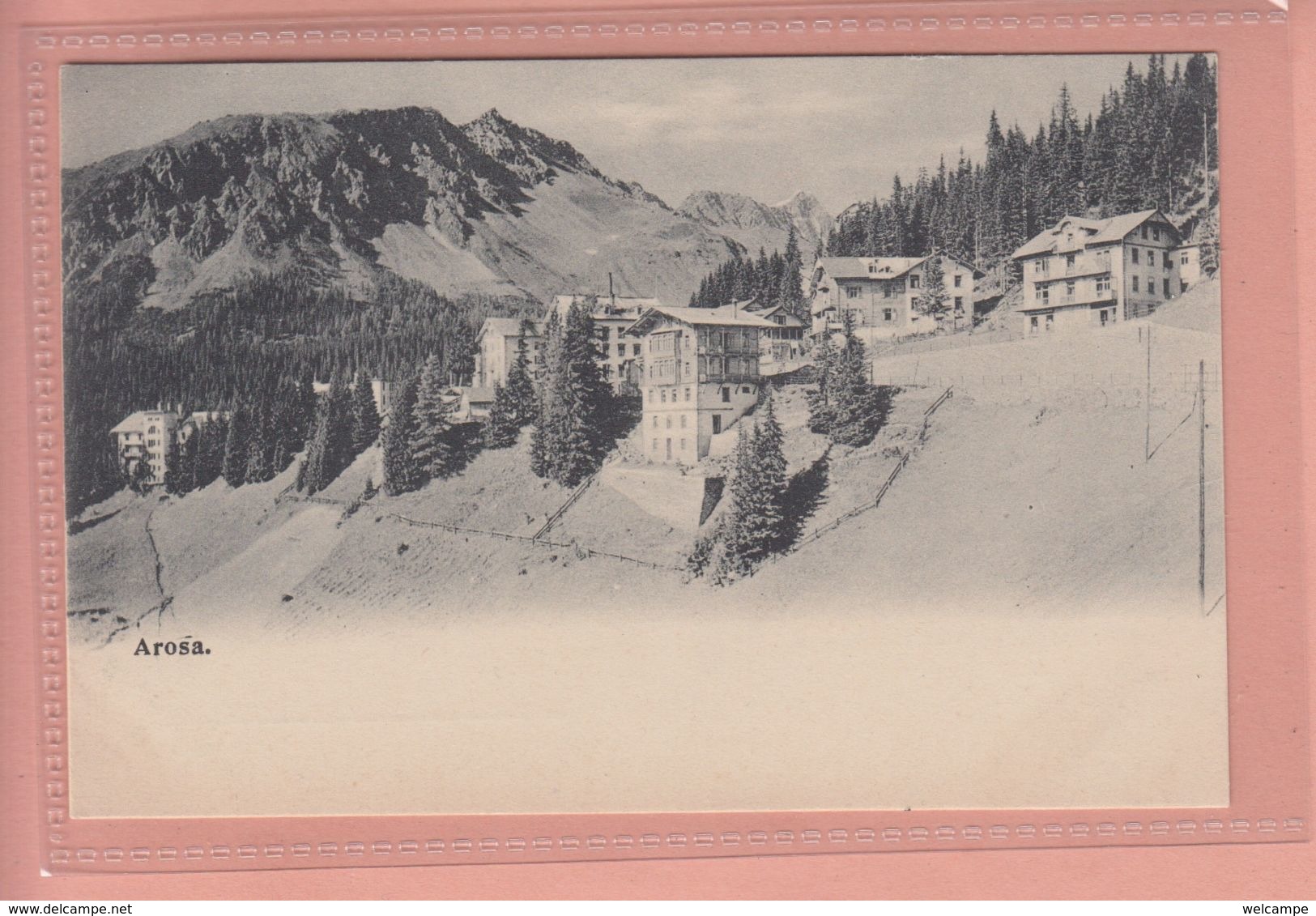 OUDE POSTKAART ZWITSERLAND  -  SCHWEIZ - SUISSE -    - AROSA - ED. BERGER AROSA NO. 151 - Arosa