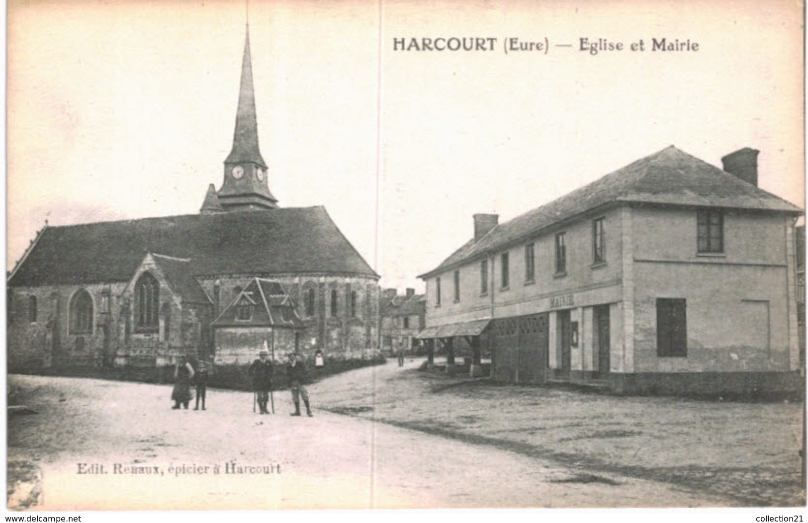 HARCOURT ... EGLISE ET MAIRIE - Autres & Non Classés