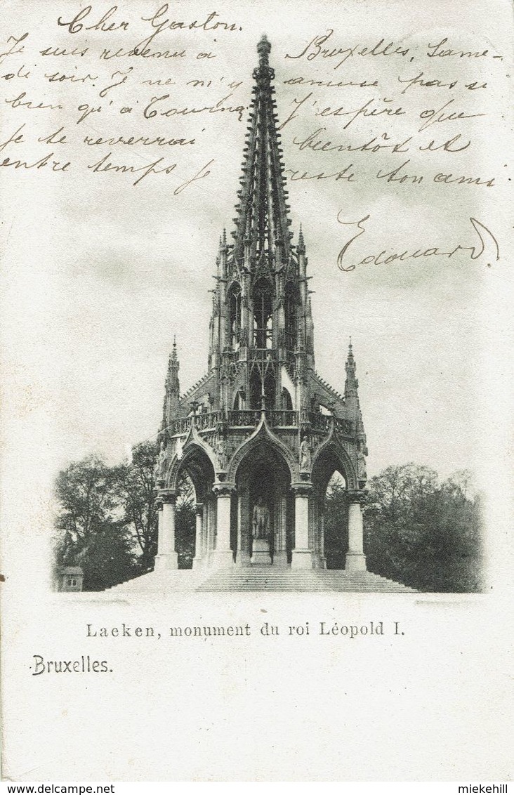 BRUXELLES-LAEKEN-MONUMENT DU ROI   LEOPOLD Ier- - Laeken