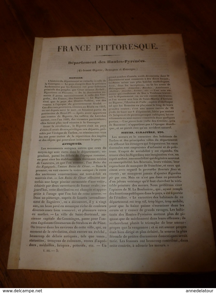 1935 HAUTES-PYRENEES - (Histoire Naturelle-Langage-Costumes-Villes Et Châteaux-Population-Industrie -etc) - Otros & Sin Clasificación