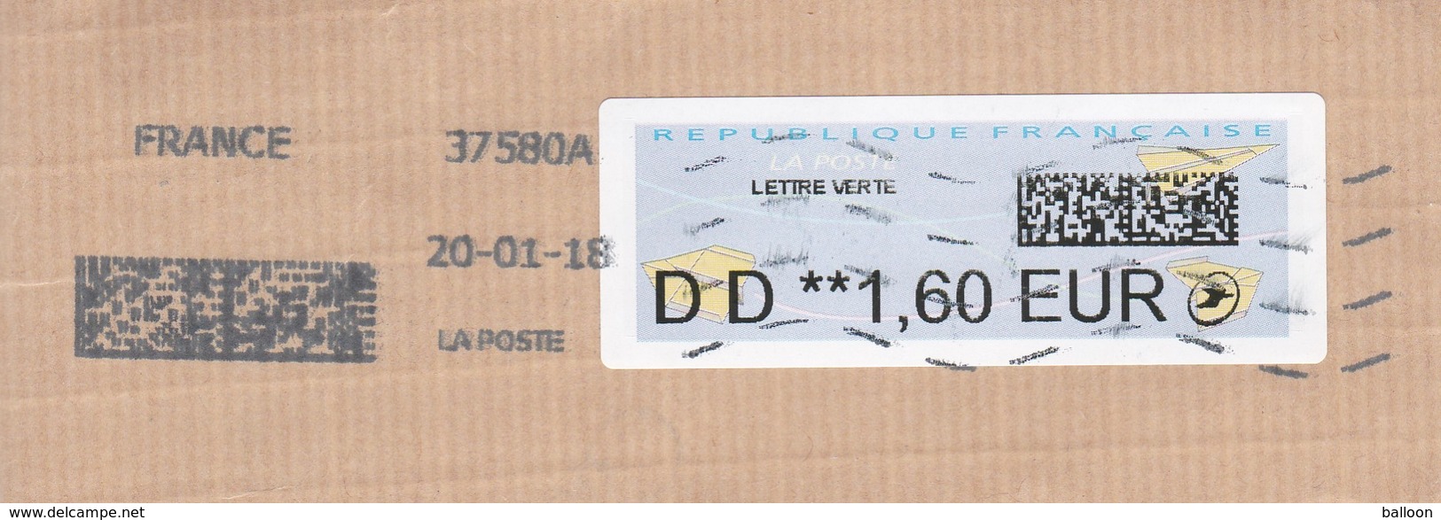 Nouvelle Vignette D'affranchissement (IEV) - DD 1.60 Euro - Other & Unclassified