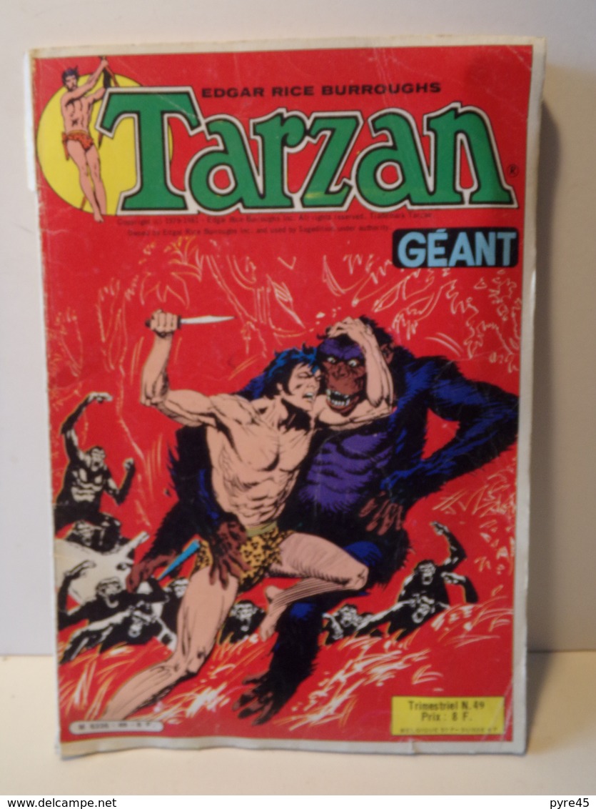 Tarzan Géant N° 49,  66 Pages , 1982 ( écritures ) - Tarzan