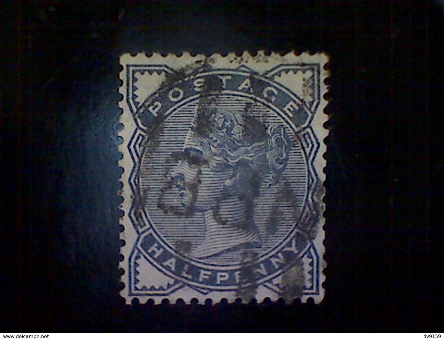 Great Britain, Scott #98, Used(o), 1884 Queen Victoria, ½d, Slate Blue - Used Stamps