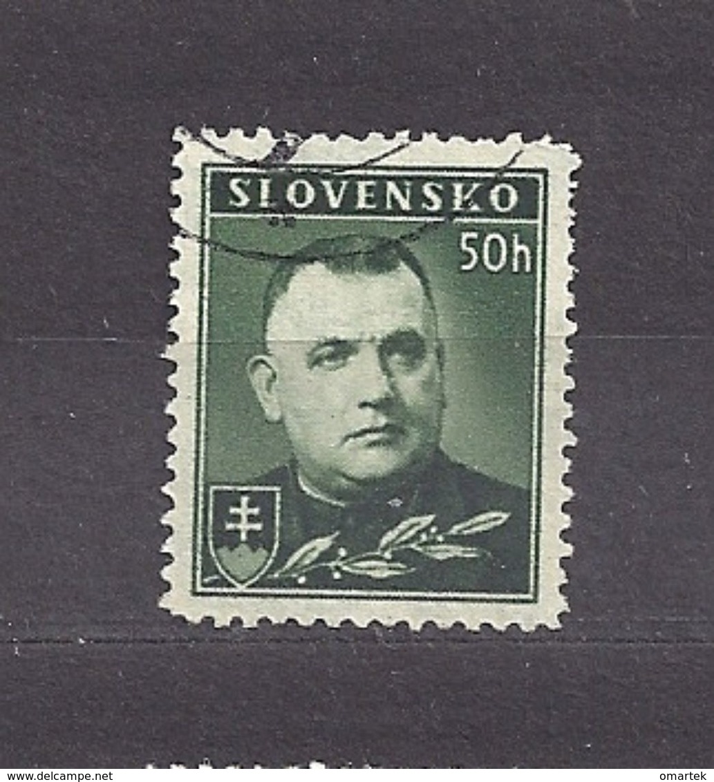 Slovakia Slowakei 1939 Gest ⊙ Mi 67 Sc 43 J.Tiso. SLOVENSKO. C1 - Oblitérés