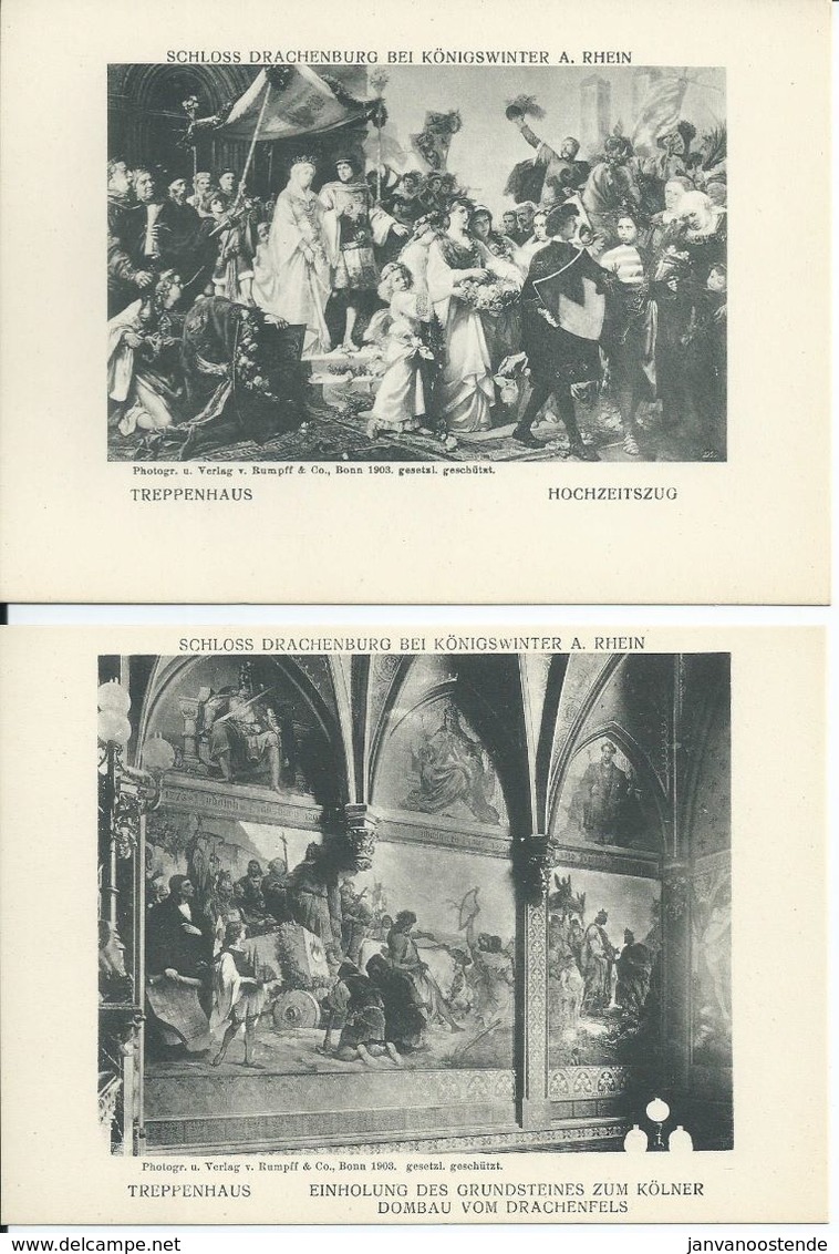 Map SCHLOSS DRACHENBURG (Duitsland) Uit 1907 (geen Postkaarten) - Drachenfels