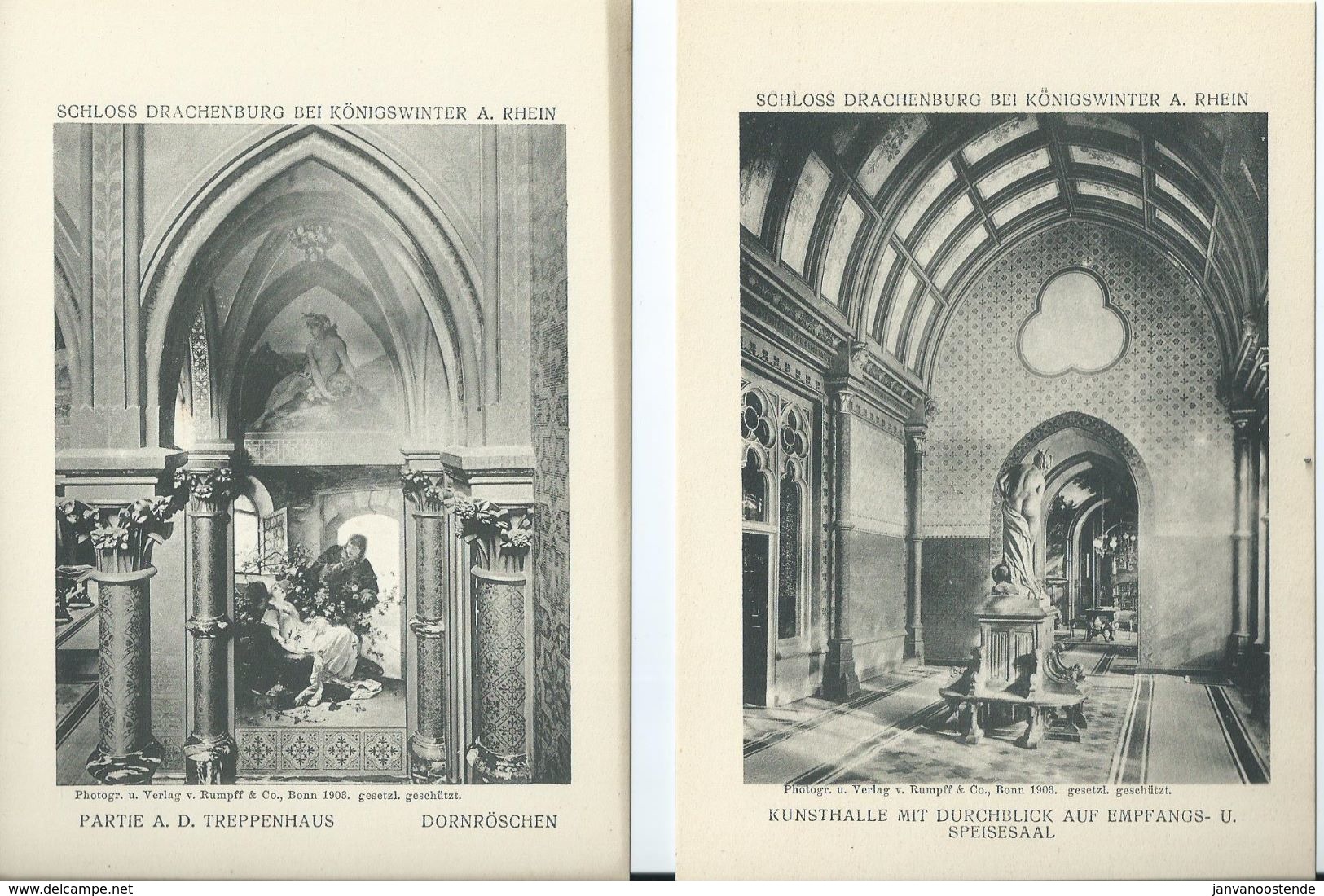 Map SCHLOSS DRACHENBURG (Duitsland) uit 1907 (geen postkaarten)