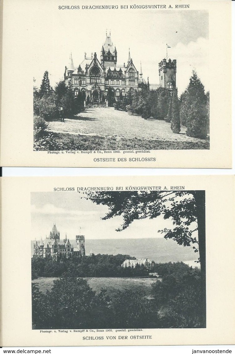 Map SCHLOSS DRACHENBURG (Duitsland) uit 1907 (geen postkaarten)