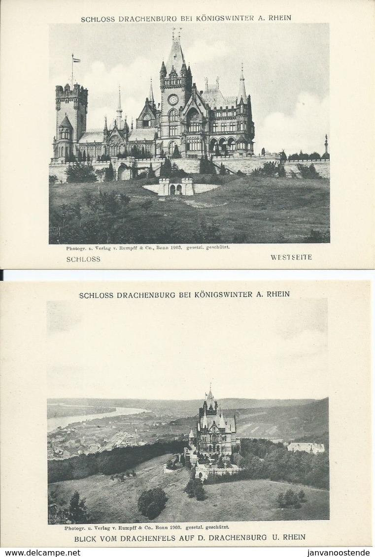 Map SCHLOSS DRACHENBURG (Duitsland) uit 1907 (geen postkaarten)