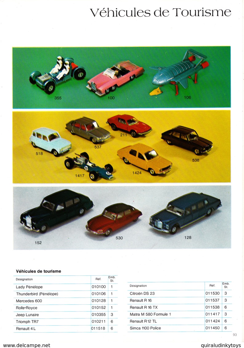 CATALOGUE GENERAL 1977 MECCANO - Meccano