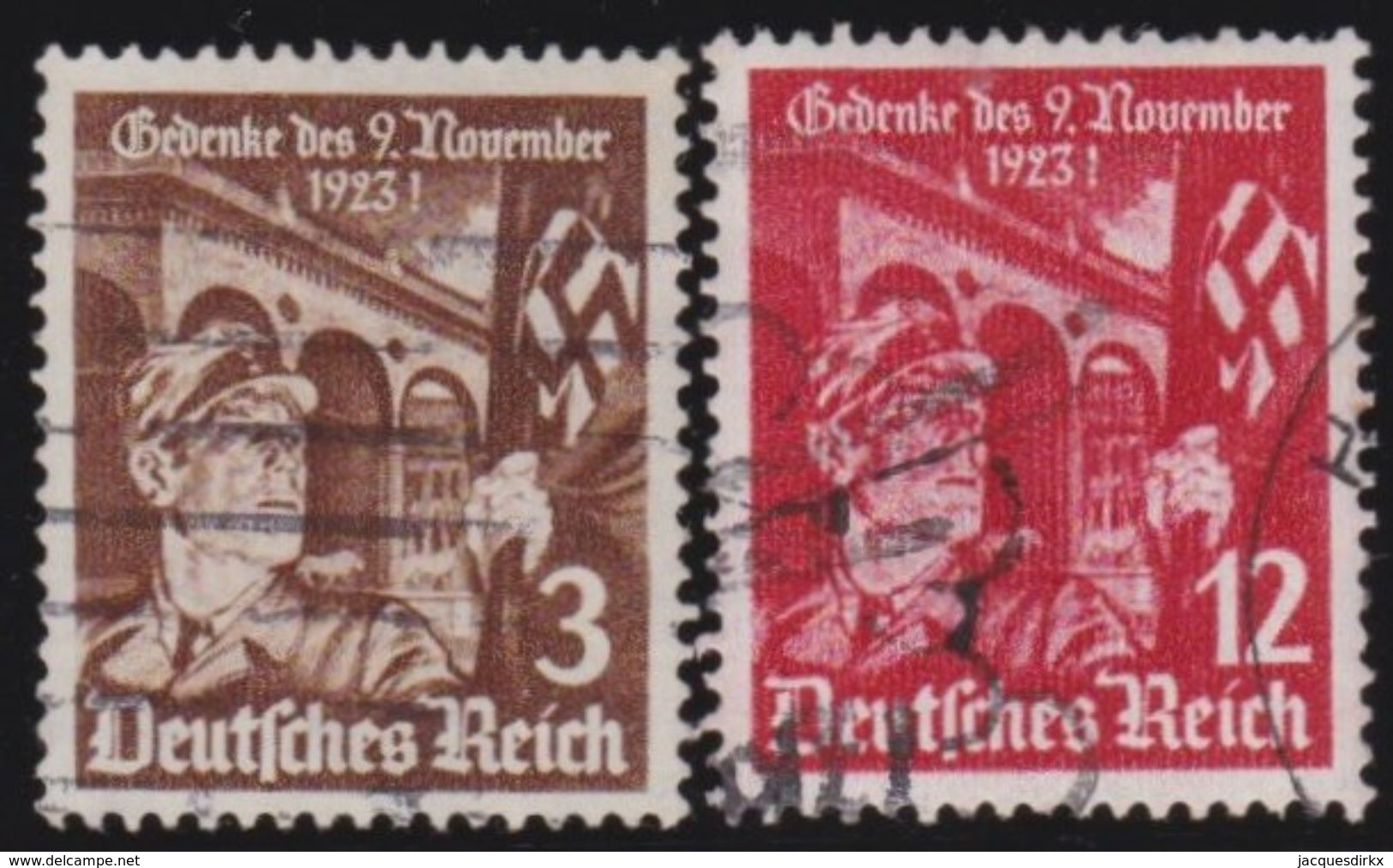 Deutsches  Reich    .      Michel   598/599       .      O    .    Gebraucht  .   /   .   Cancelled - Oblitérés