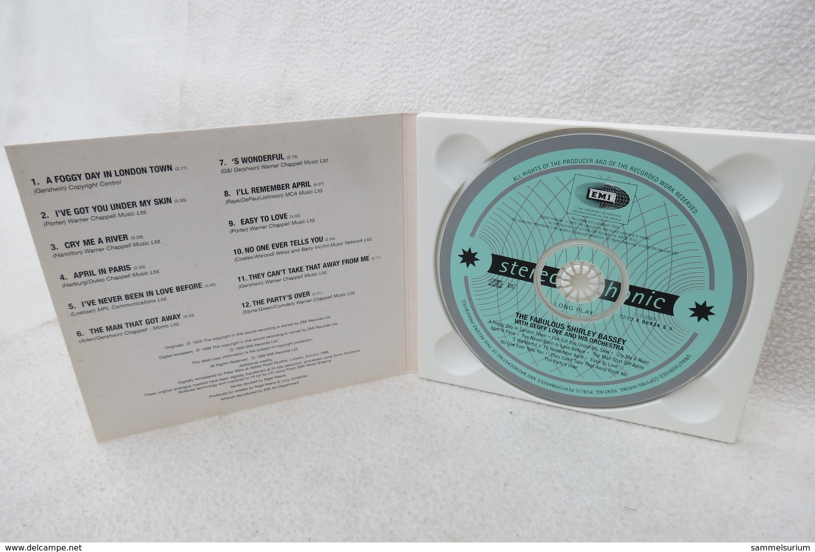 CD "Shirley Bassey" With Geoff Love And His Orchestra - Sonstige & Ohne Zuordnung