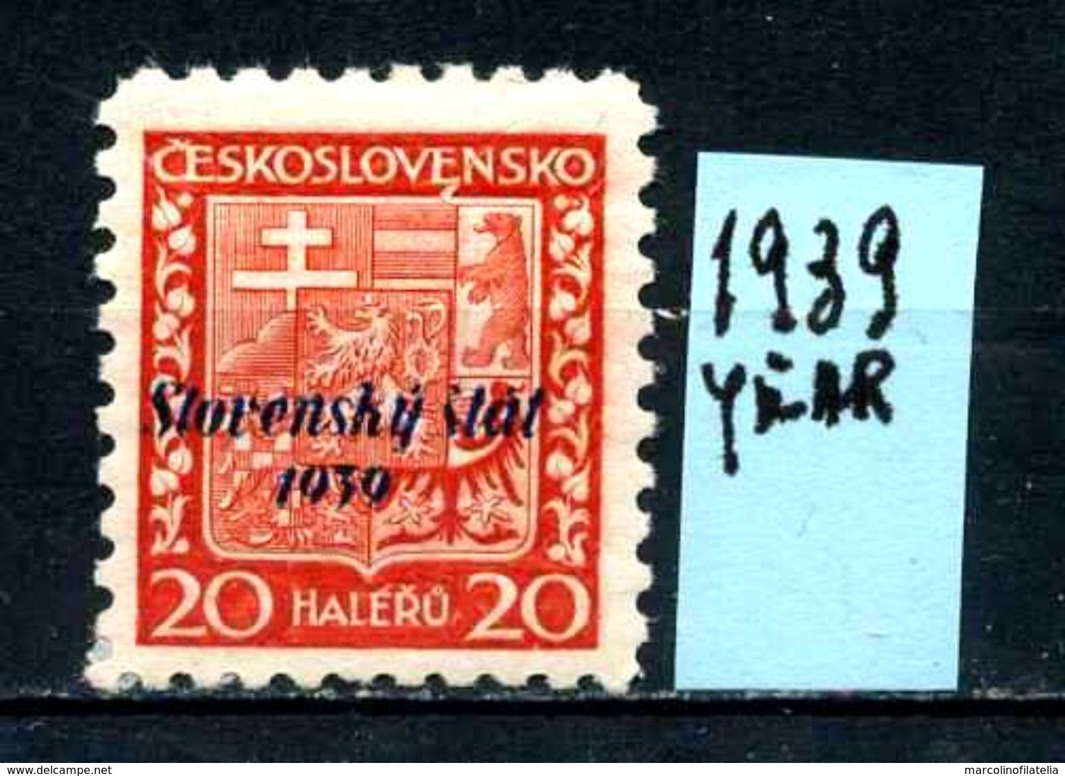 SLOVACCHIA - Year 1939 - Usato - Used - Utilisè - Gebraucht. - Usati