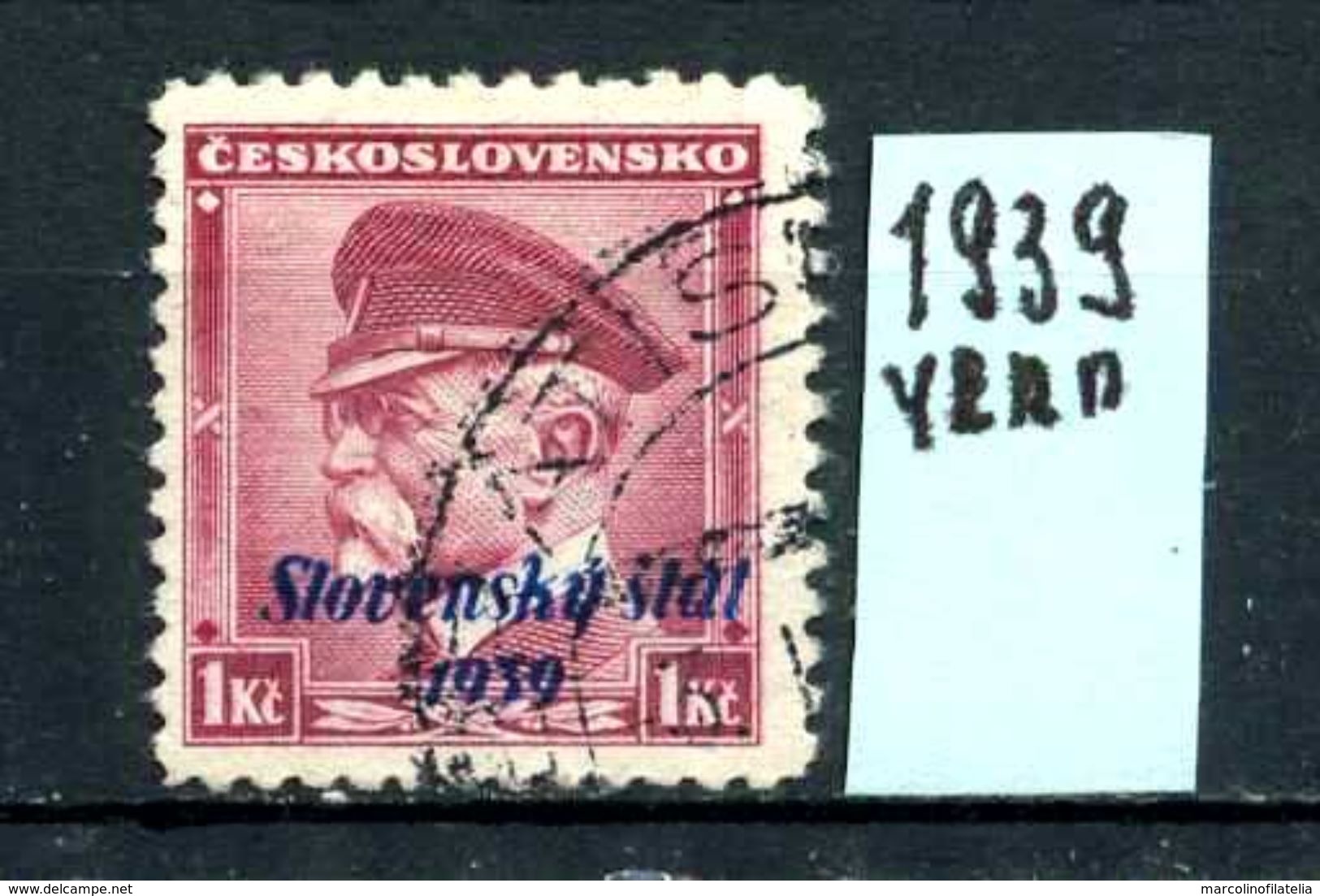 SLOVACCHIA - Year 1939 - Usato - Used - Utilisè - Gebraucht. - Usati