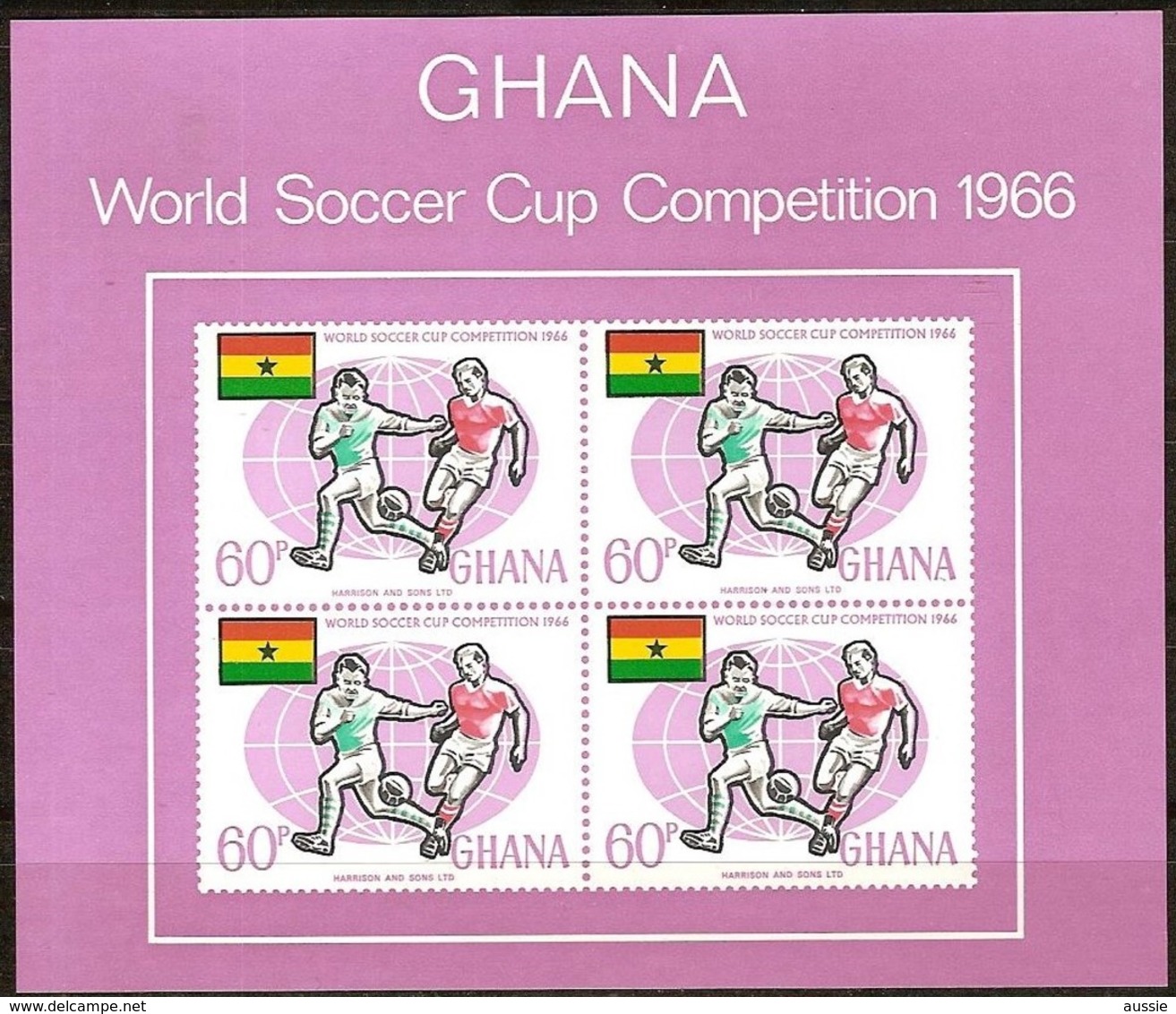 Ghana 1966 Yvertn° Bloc 22 *** MNH Cote 175 FF Sport Football - Ghana (1957-...)