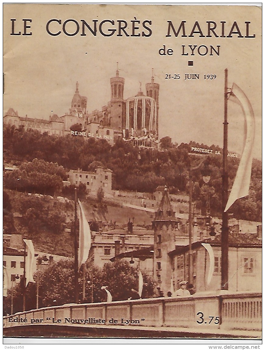 Le Congres Marial De Lyon 1939 - Autres & Non Classés