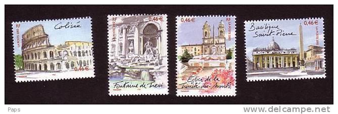 2002 N°3527/3530** ROME - Nuovi