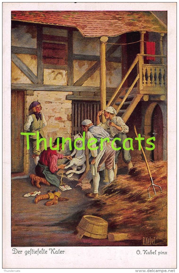 CPA ILLUSTRATEUR O. HERRFURTH CONTE HISTOIRE ARTIST SIGNED FAIRY TALE ** DER GESTIEFELTE KATER PUSS IN BOOTS CHAT BOTE - Fairy Tales, Popular Stories & Legends
