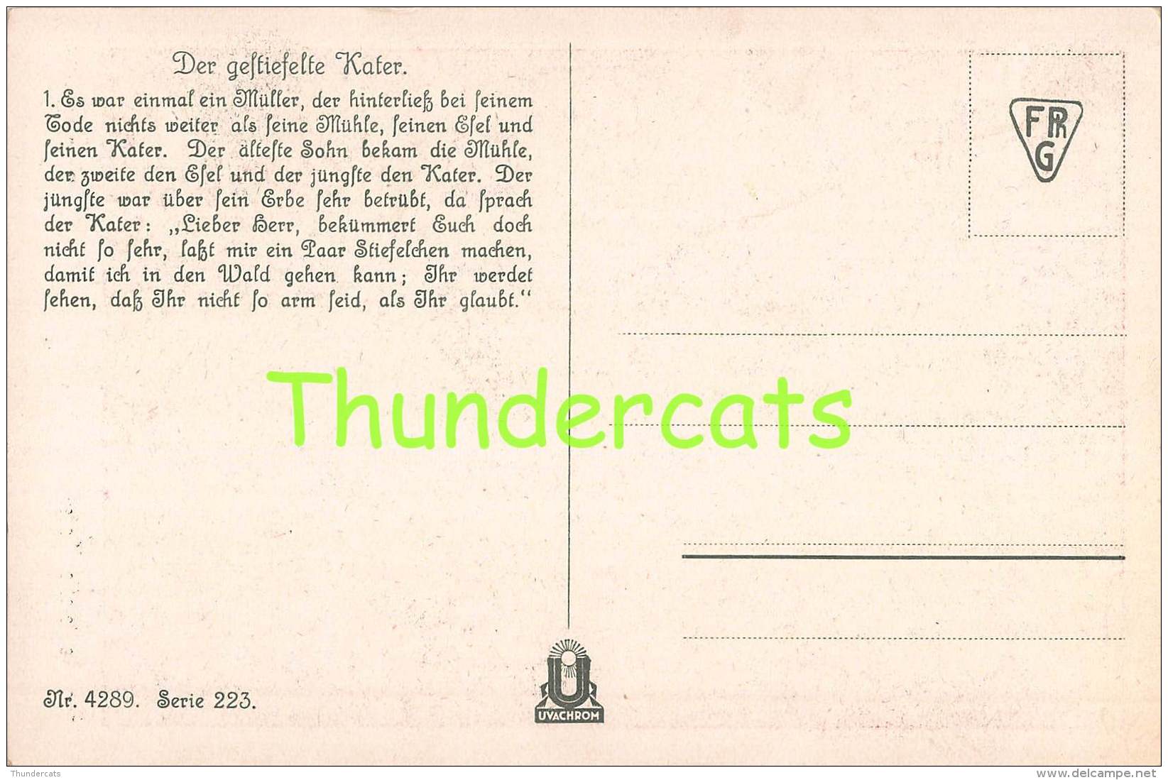 CPA ILLUSTRATEUR O. HERRFURTH CONTE HISTOIRE ARTIST SIGNED FAIRY TALE ** DER GESTIEFELTE KATER PUSS IN BOOTS CHAT BOTE - Contes, Fables & Légendes