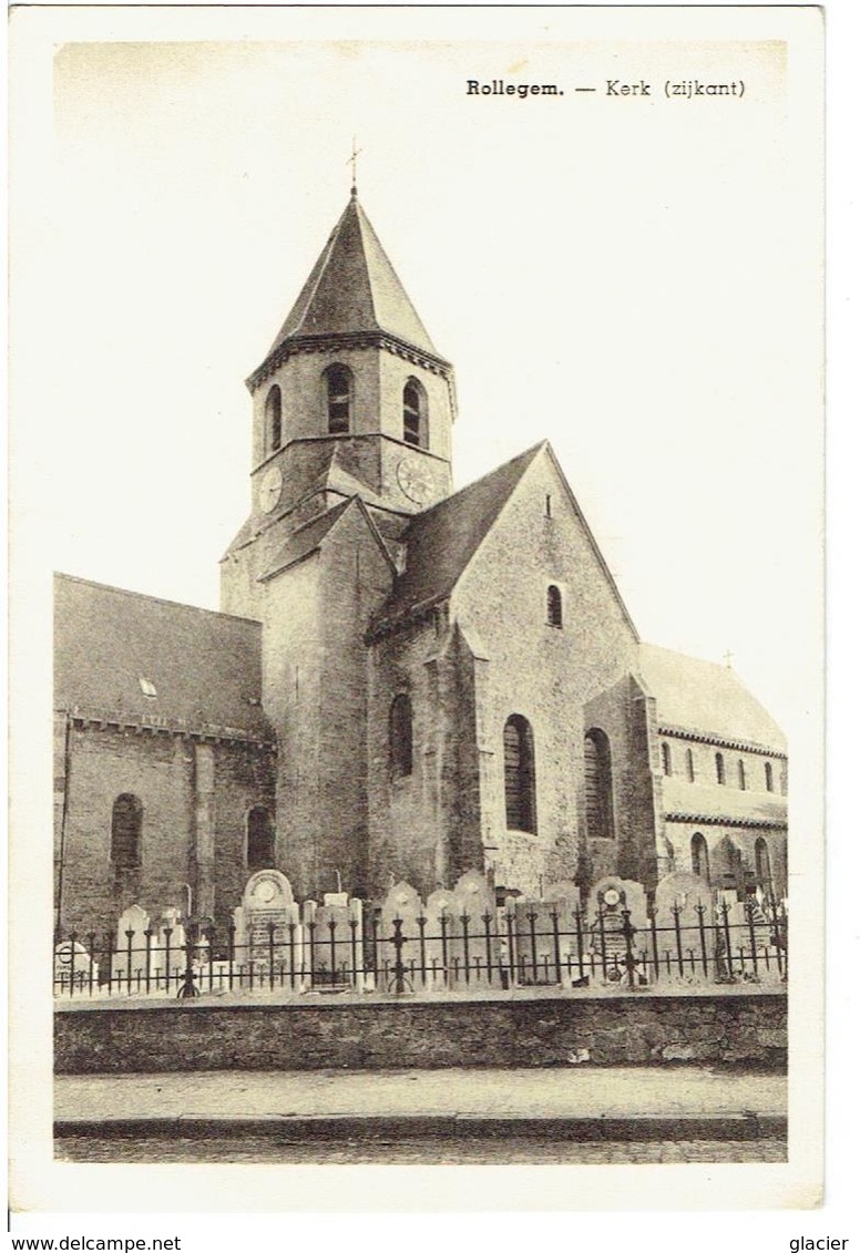 ROLLEGEM - Kerk - Zijkant - Mouscron - Moeskroen