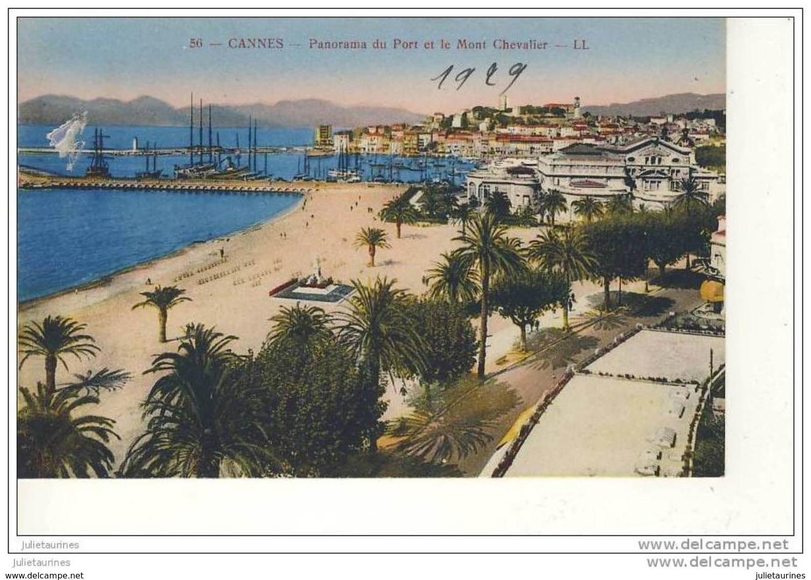 CANNES PANORAMA DU PORT ET LE MONT CHEVALIER - Cannes