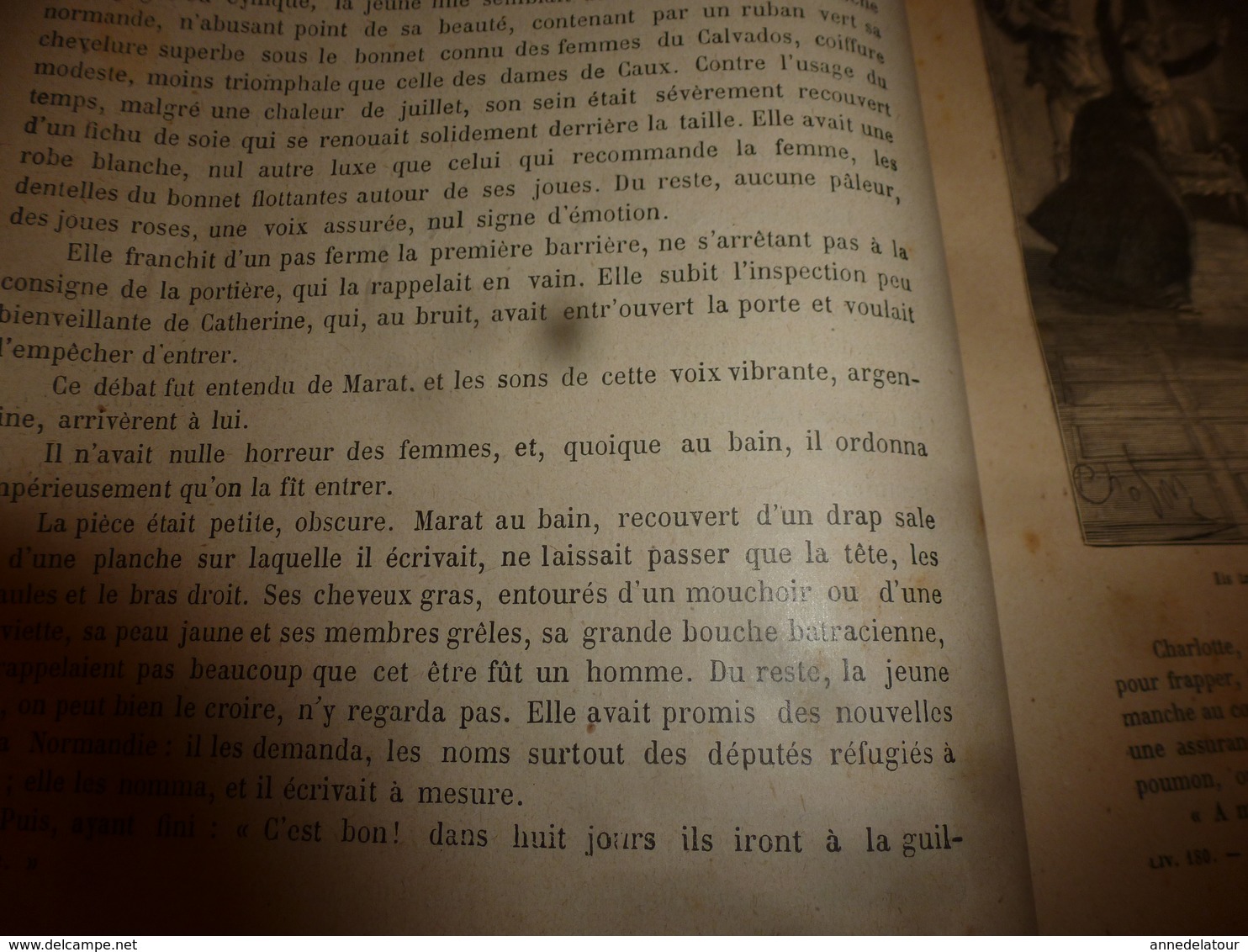 18??  Charlotte Corday acheta un couteau frais émoulu, Marat,etc (Histoire de la Révolution française)