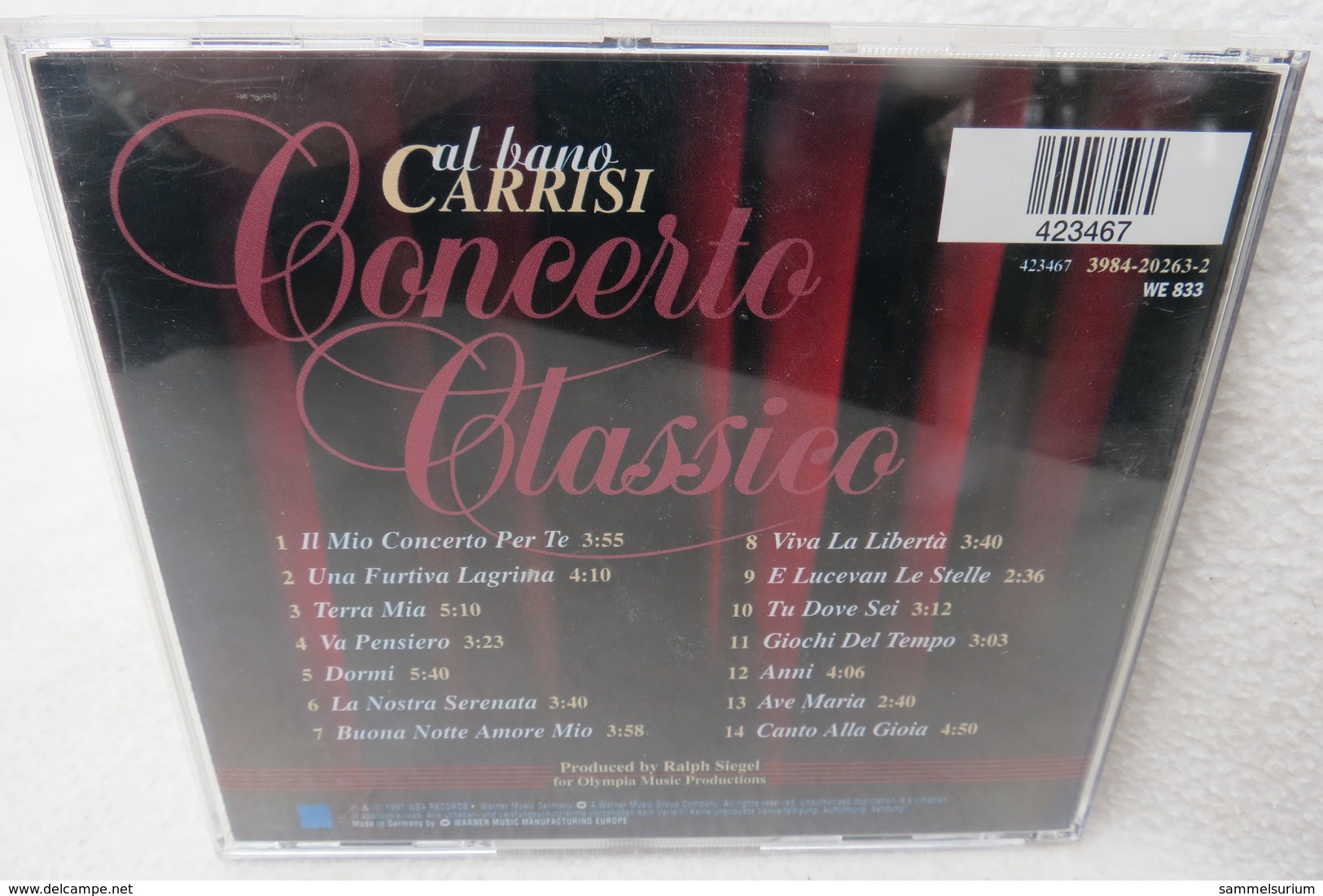 CD "Al Bano Carrisi" Concerto Classici, Die Schönsten Klassik-Hits - Classica