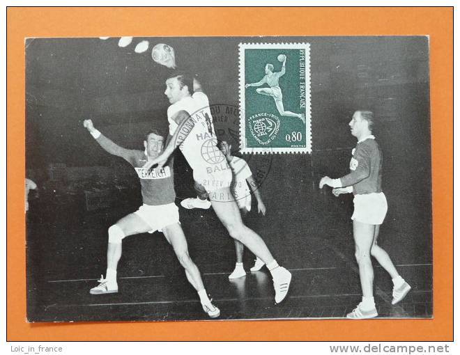 Handball World Cup 1970 Maximum Card 32712 - Pallamano