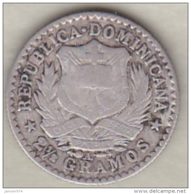 Republique Dominicaine . 10 Centavos 1897 A Paris , Argent, KM# 13 - Dominicaine