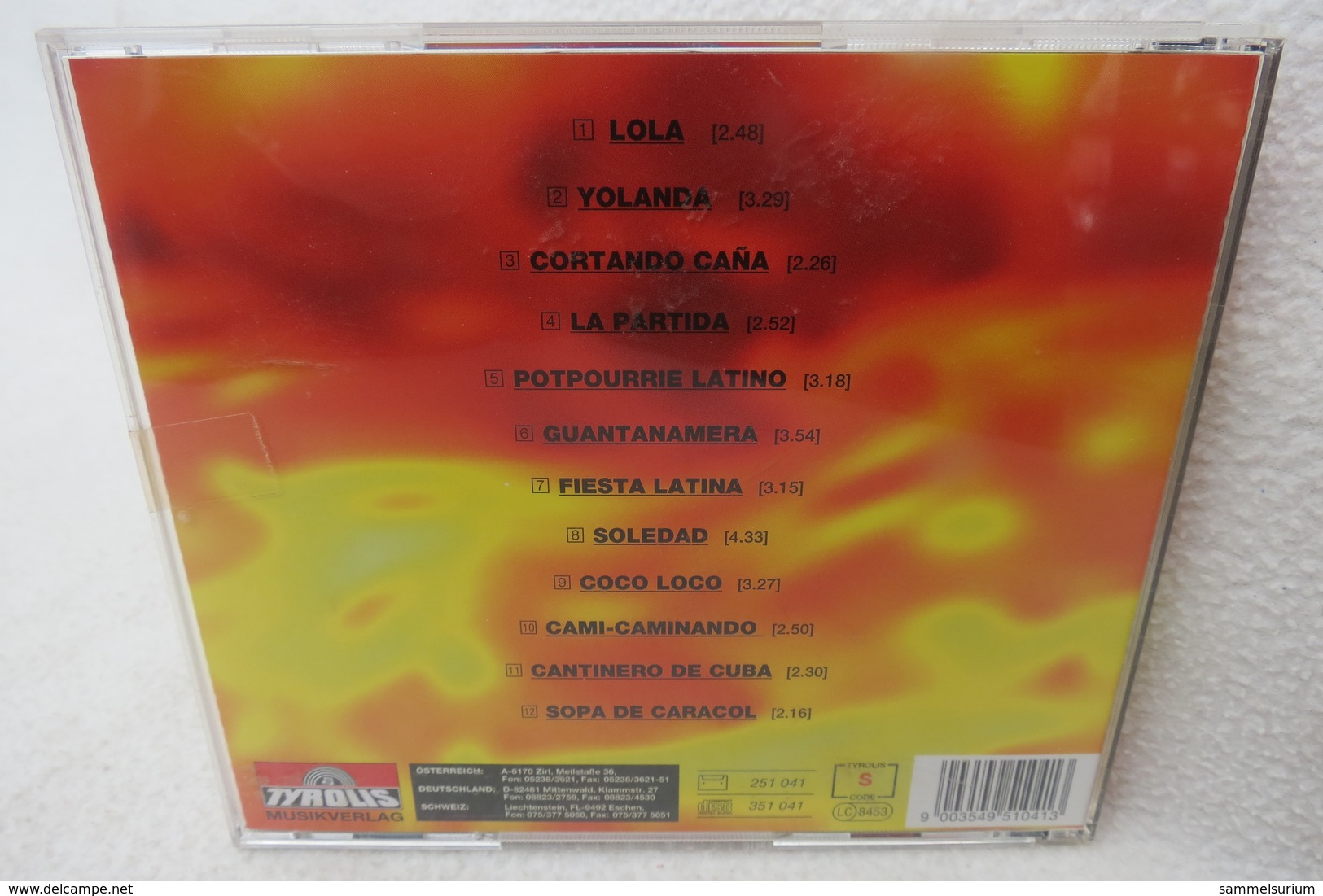 CD "Los Trovadores Sudamericanos" Feuer, Rhythmus Und Liebe, Fiesta Latina - Sonstige & Ohne Zuordnung