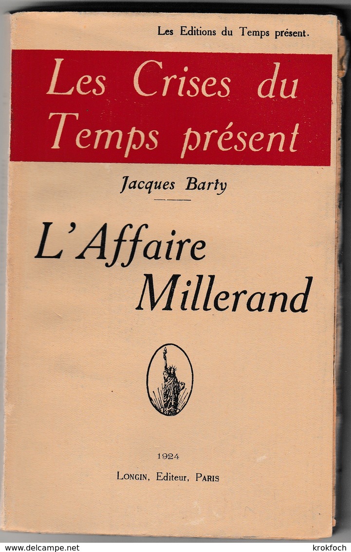 L'affaire Millerand - Barty 1924 - Troisième République - 150 Pages - History