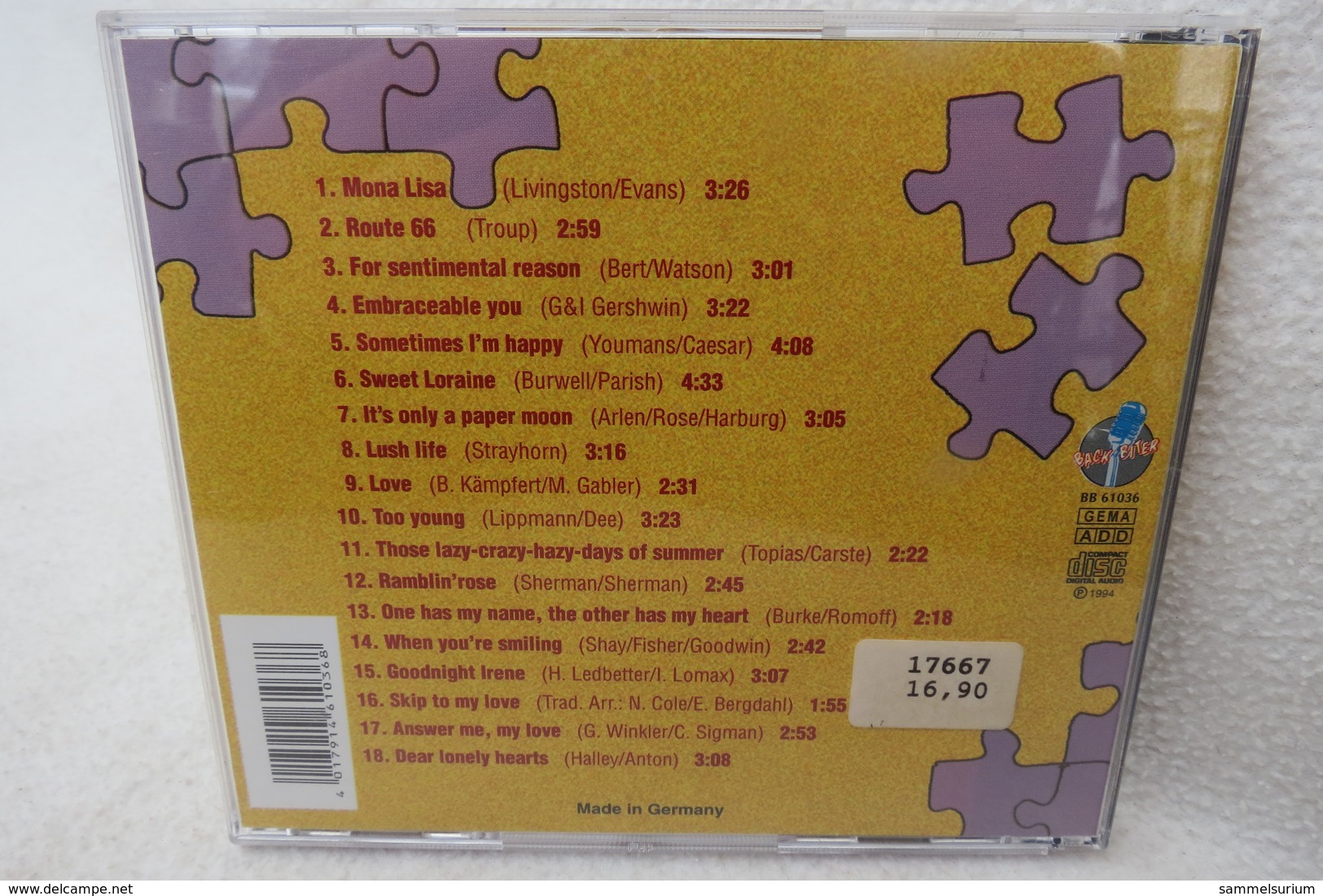 CD "Nat King Cole" Little By Little - Disco, Pop