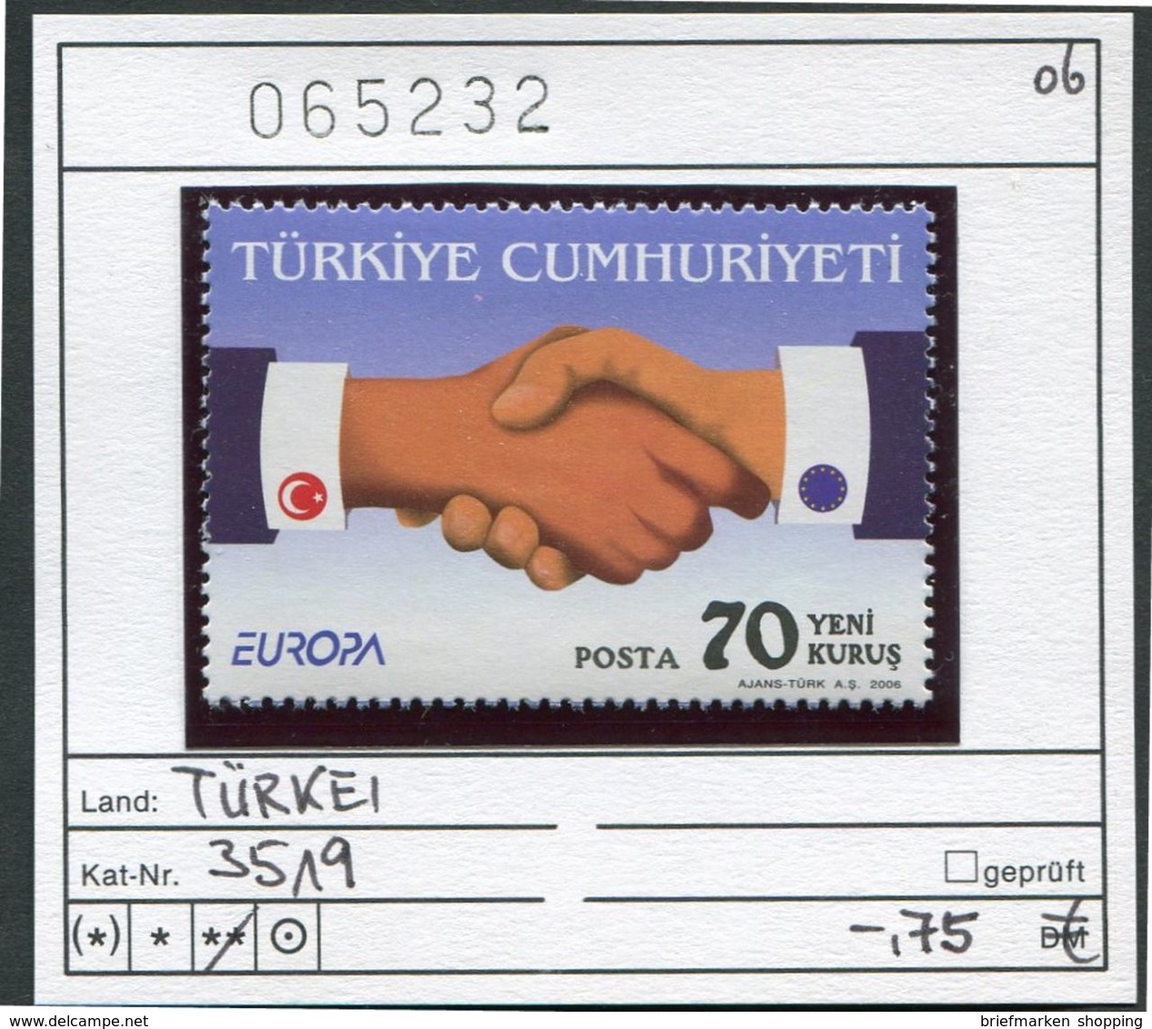 Türkei - Turkey - Turquie - Michel 3519 - ** Mnh Neuf Postfris - CEPT - Neufs