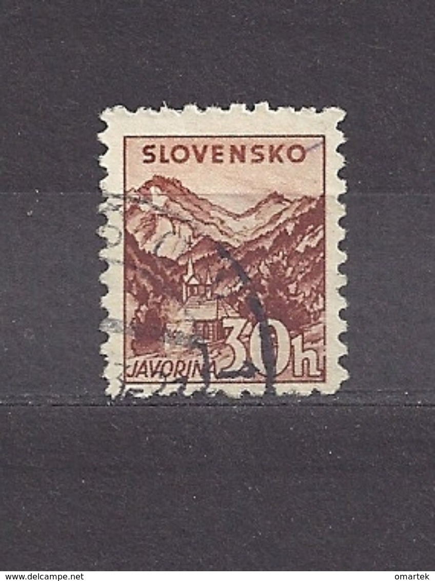 Slovakia Slowakei 1940 Gest ⊙ Mi 75 Sc 49 Mountains Tatra. SLOVENSKO. Wasserzeichen  Watermark. C2 - Gebraucht