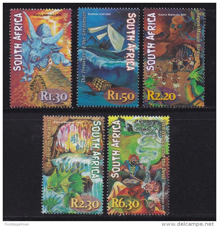 SOUTH AFRICA, 2001, Mint Never Hinged Stamps , Myths &amp; Legends, Sa1342-2346 , #9404 - Nuevos