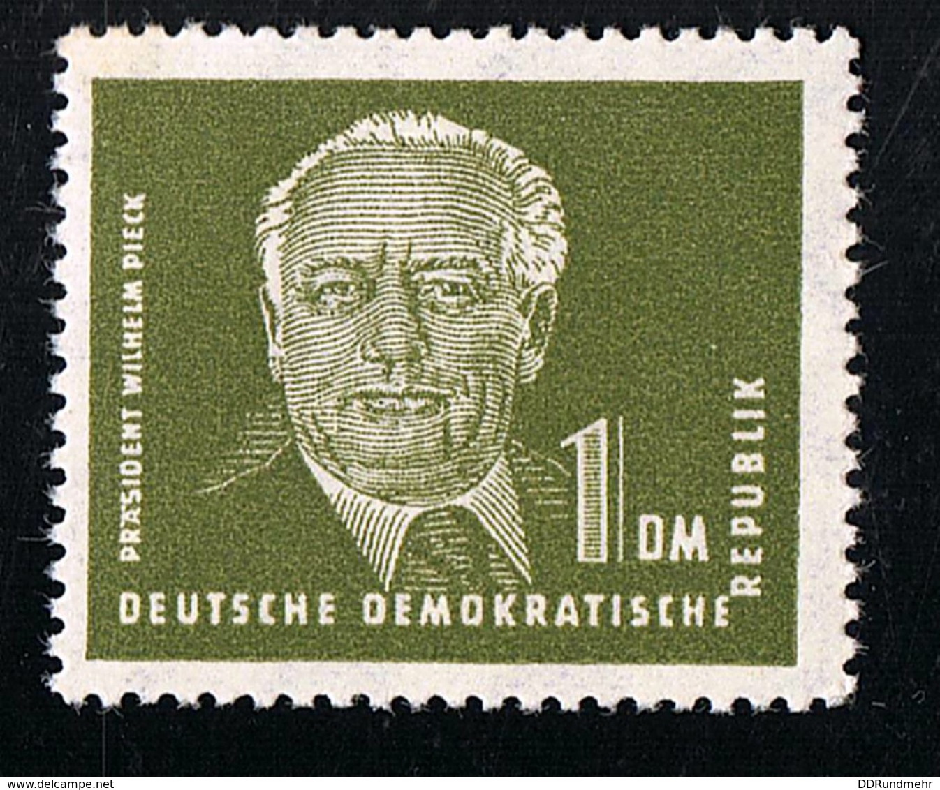 1952/1953, Freimarke Präsident Wilhelm Pieck, Michel-Nr.:325 Z Mit Wasserzeichen 2 X II, Ungebraucht Mit Falz Siehe Scan - Ungebraucht