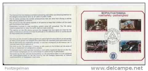 BOPHUTHATSWANA, 1978, Road Safety,  First Day  SHEET Mint 1.3a - Bophuthatswana