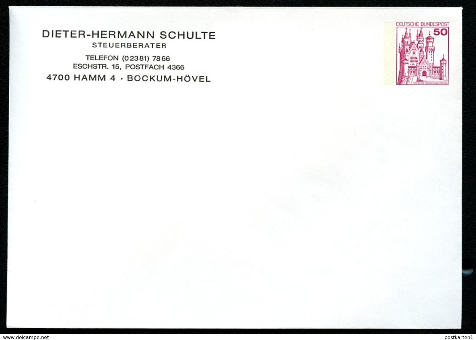 Bund PU112 B2/004 Privat-Umschlag SCHULTE BOCHUM 1979 - Enveloppes Privées - Neuves