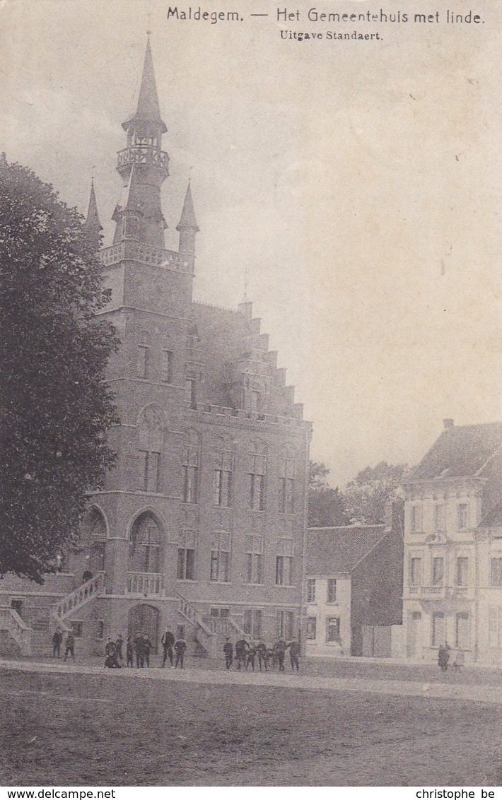 Maldegem, Maldeghem, Het Gemeentehuis Met Linde Pk43550) - Maldegem