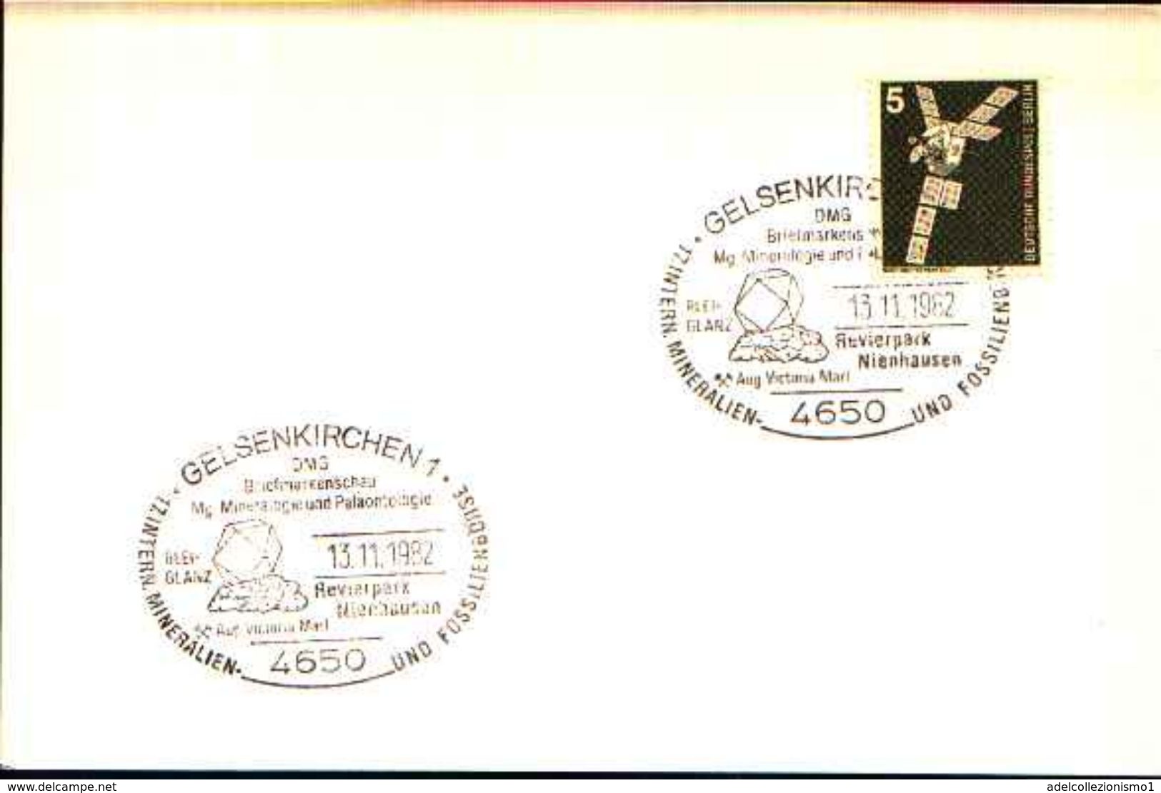 88598) Germania Fdc- Con 5 D.ordinaria.-con Bollo Speciale Esposizione Di Minerali E Fossili  A GELSENKIRCHEN- 13/1/1982 - Minerali