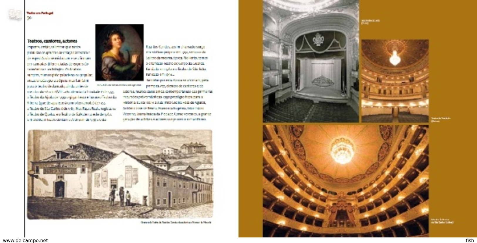 Portugal ** & CTT, Thematic Book With Stamps, Theater In Portugal 2012 (86429) - Boek Van Het Jaar