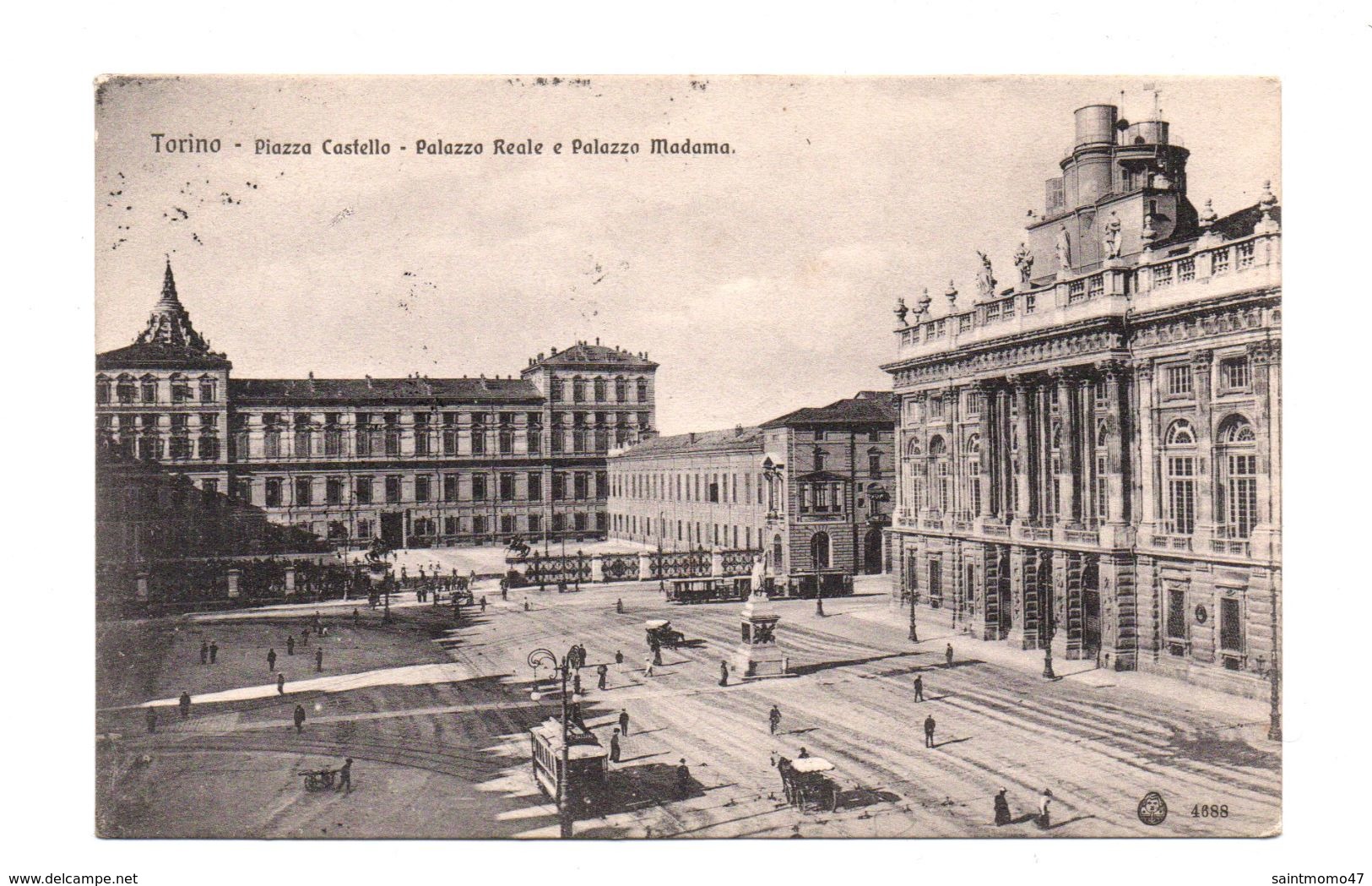 ITALIE . TORINO . PIAZZA CASTELLO . PALAZZO REALE E PALZZO MADAMA - Réf. N°7615 - - Palazzo Reale