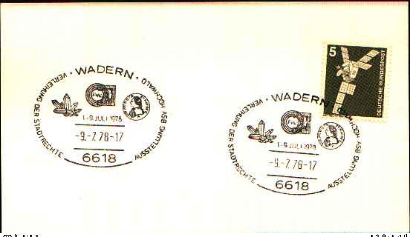 88609) Germania Fdc- Con 5 D.ordinaria.-con Bollo Speciale Esposizione Di Minerali E Fossili  A Wadern- 9/2/1978 - Mineralen