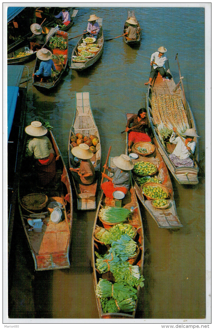 C.P.  PICCOLA    BANGKOK     FLOATING  MARKET  (WAT-SAI)    2 SCAN  (NUOVA) - Thaïland