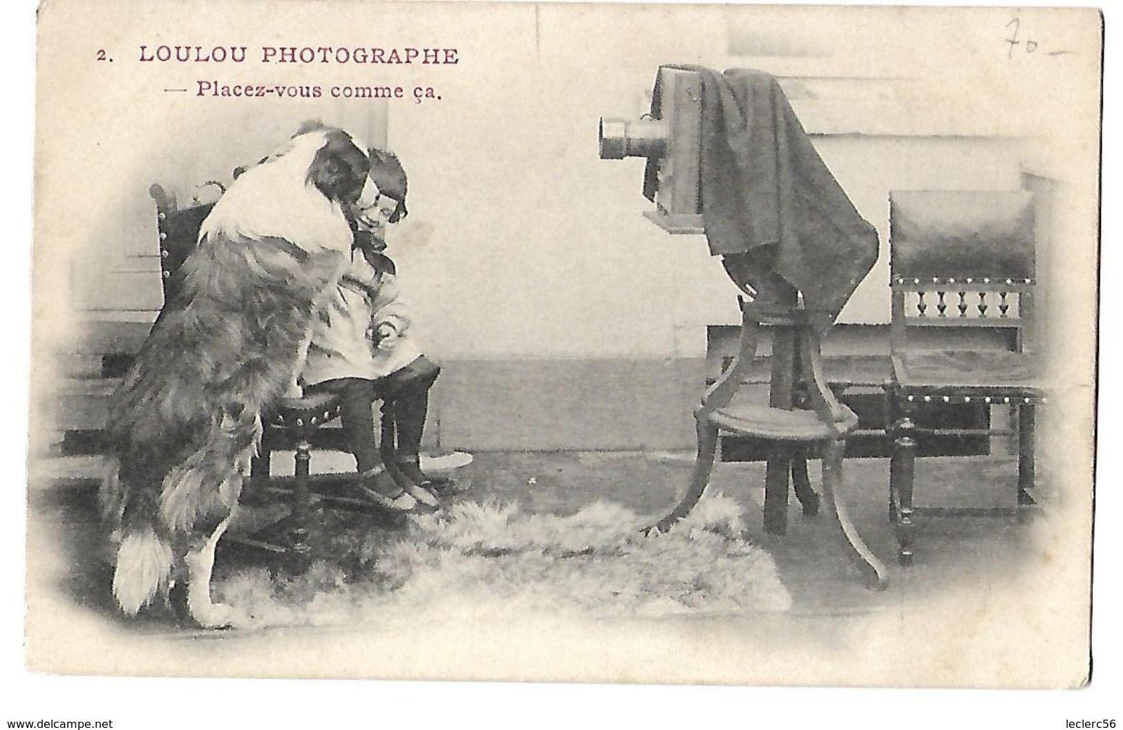 LOULOU PHOTOGRAPHE APPAREIL PHOTO ANCIEN CPA 2 SCANS - Photographie