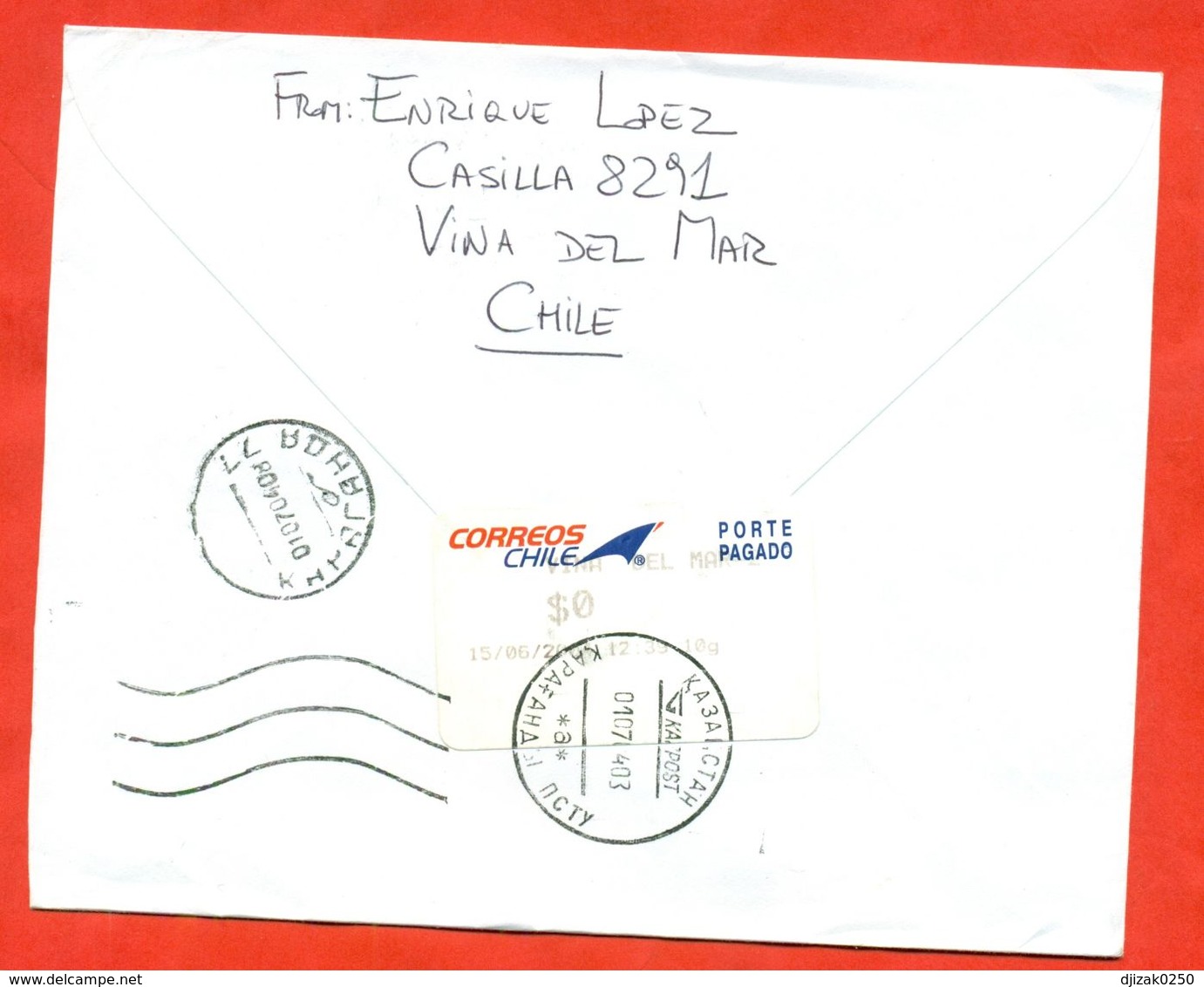 Chile 2004. Envelope Passed The Mail. 100 Years Of Aviation. - Chile