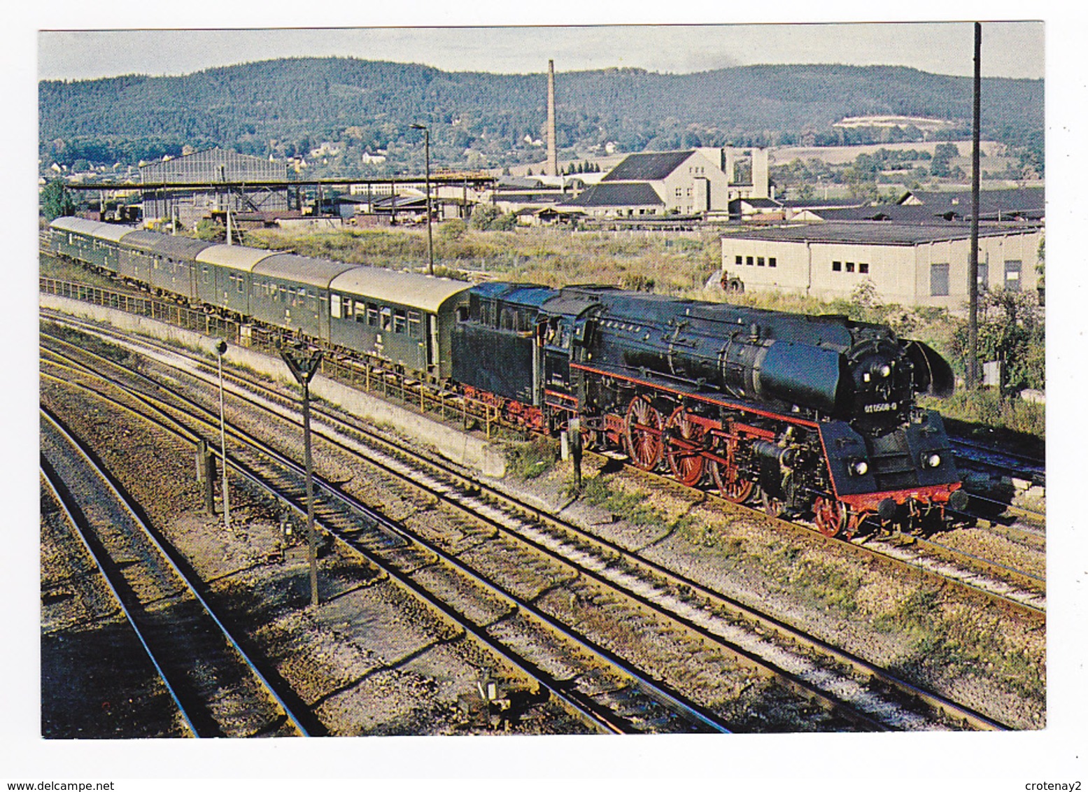 Allemagne Saalfeld Vapeurs En Sursis Train Omnibus Locomotive à Vapeur 01 508 Voitures Voyageurs à 3 Essieux VOIR DOS - Saalfeld