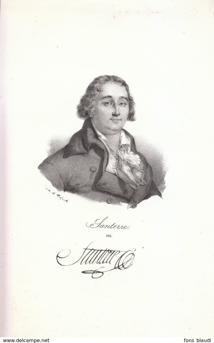 Vers 1860 - Lithographie - Antoine Joseph Santerre (Paris 1752 - 1809) - Général Révolutionnaire - FRANCO DE PORT - Estampes & Gravures