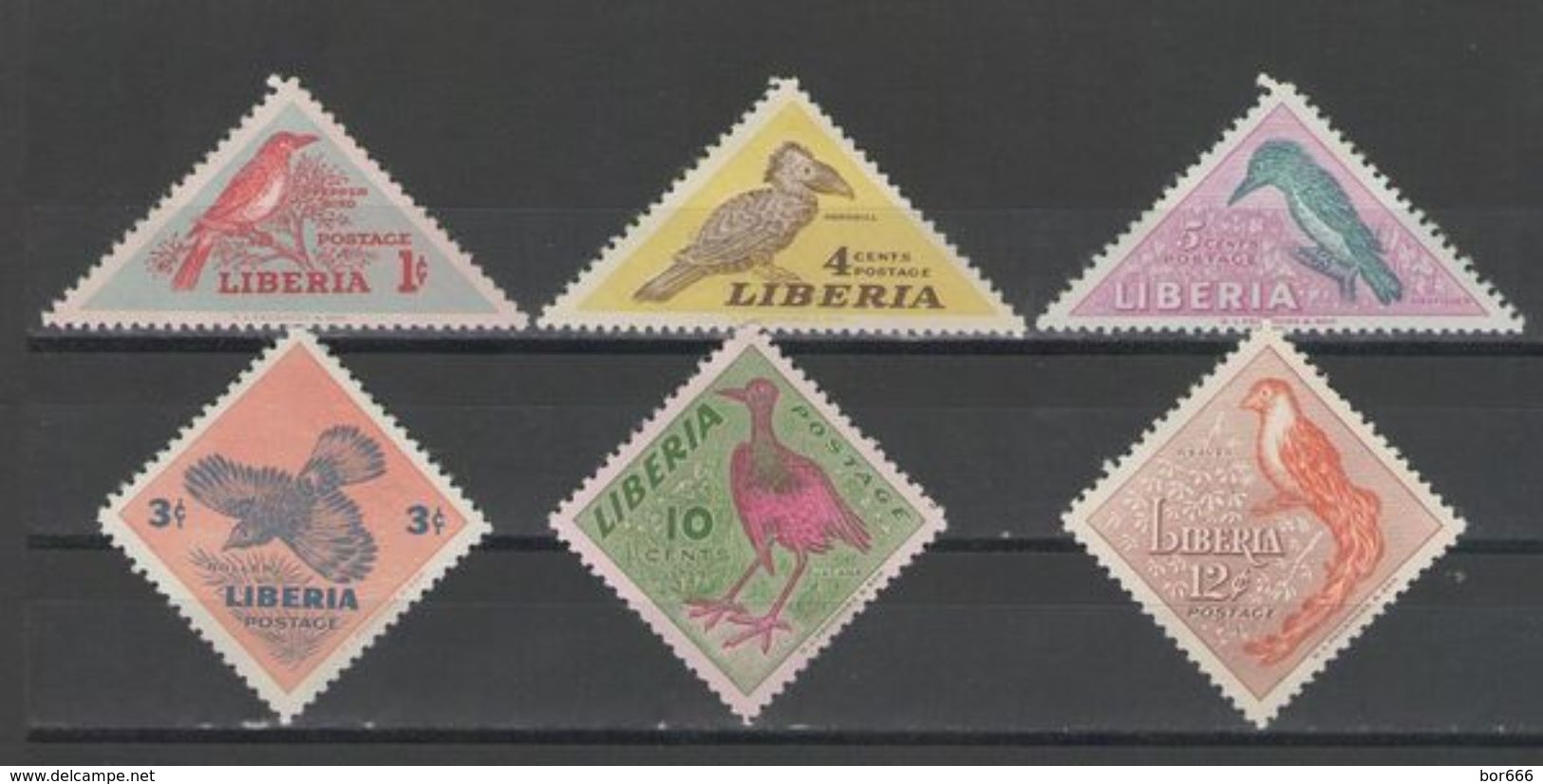 Liberia - BIRDS 1953 MH - Liberia